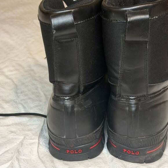 Polo Talbert High Black Duck Boots Size 13D main image 5